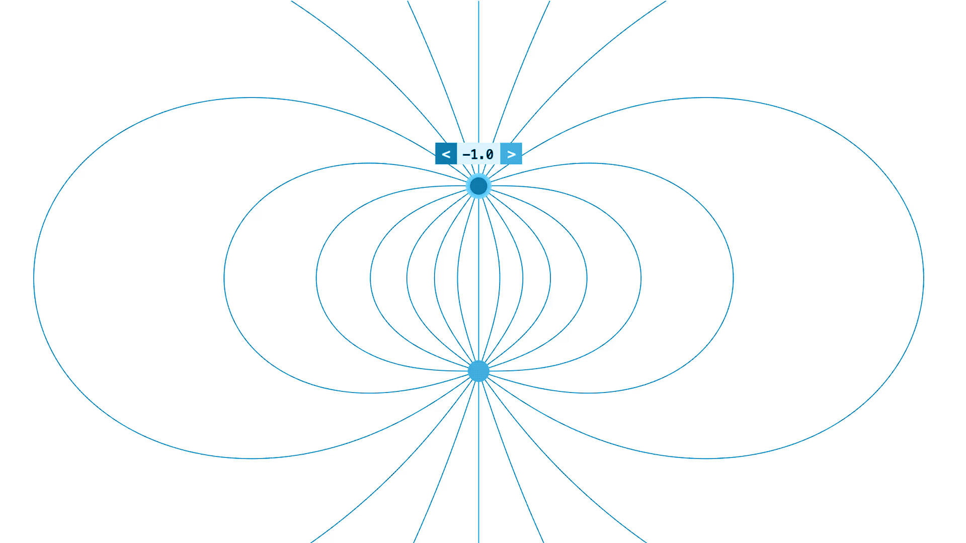 A GIF showing the brand’s new graphical device, based on the Field Line Theory. 